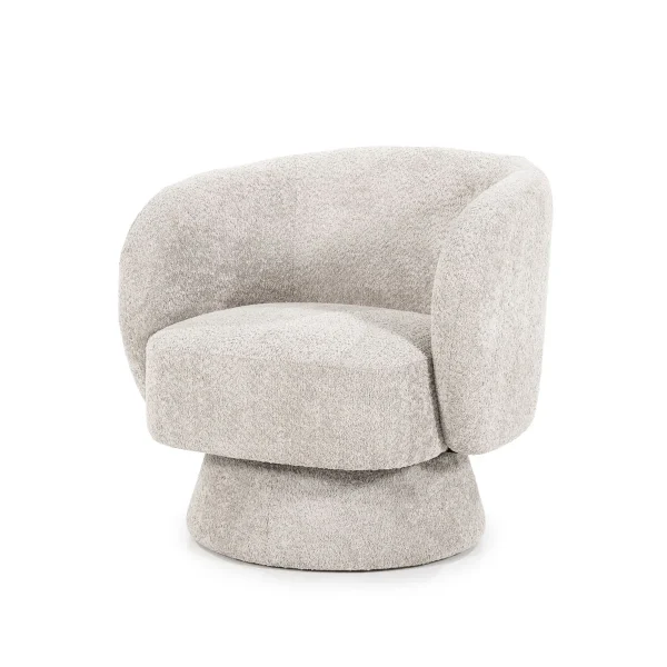 Sillón beige giratorio