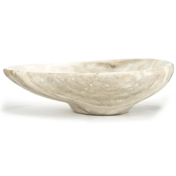 Bowl travertino alargado