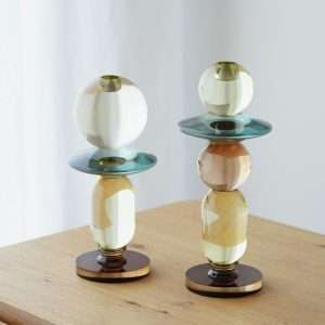 Set 2 Candelabros cristal Biel