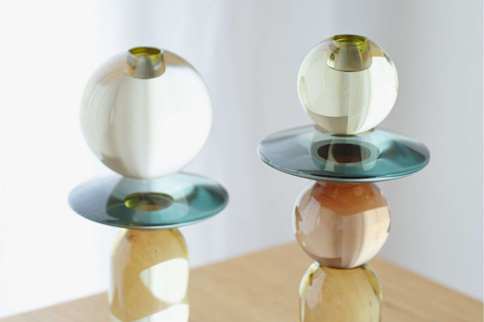 Set 2 Candelabros cristal Biel - Imagen 3