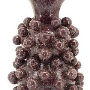 Jarrón bolas burbundy